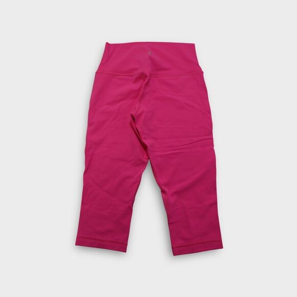 Lululemon Align High Rise Crop 17" Sonic Pink Leggings Double Ligned - Picture 2 of 7
